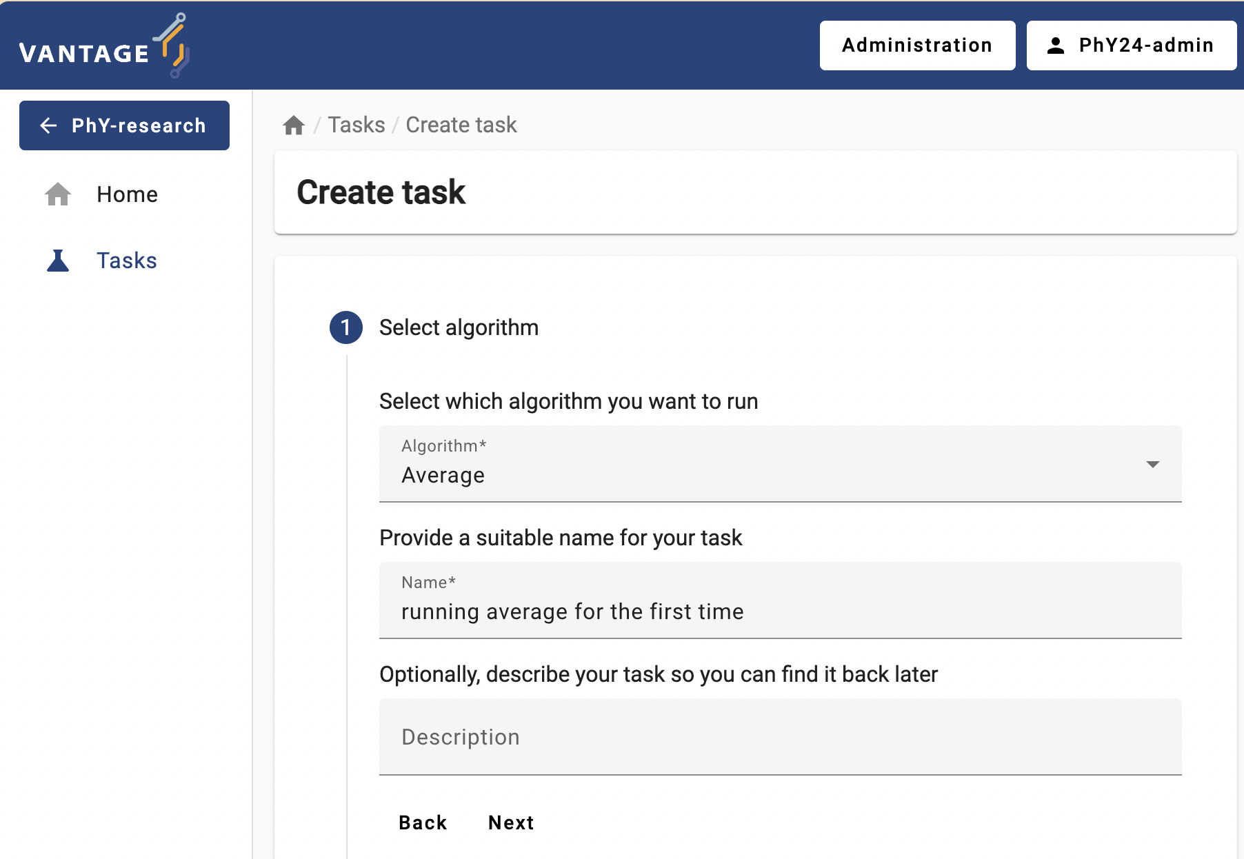 Algorithm selection